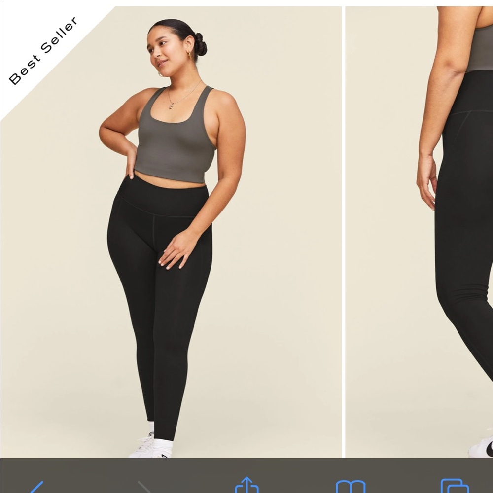 Black XL high rise compression leggings